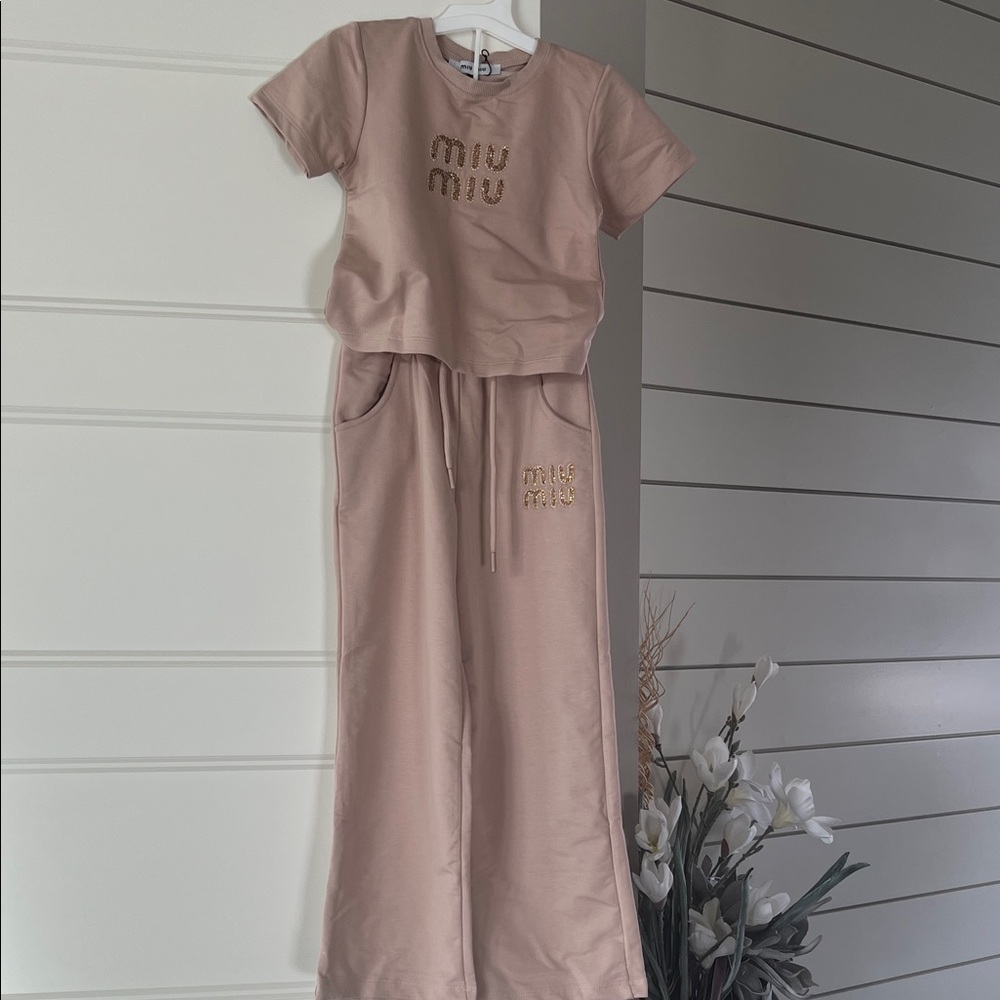 Miu Miu Blush Pink Lounge Ensemble